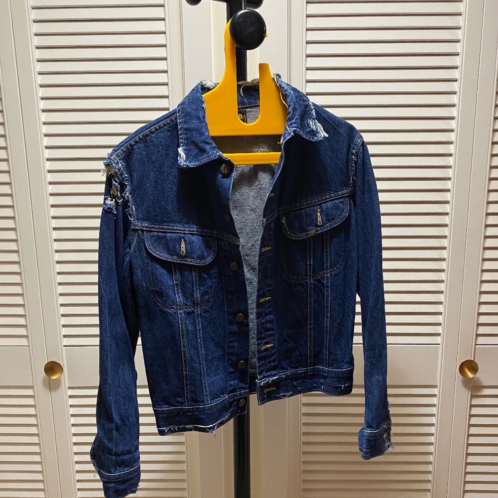 Vintage distressed, Lee Jean jacket